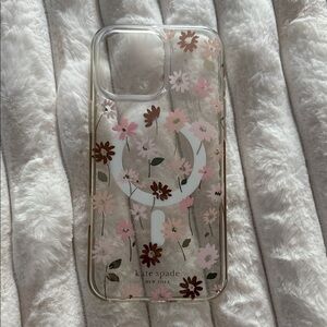 kate spade Floral Phone Case - Pink and Brown